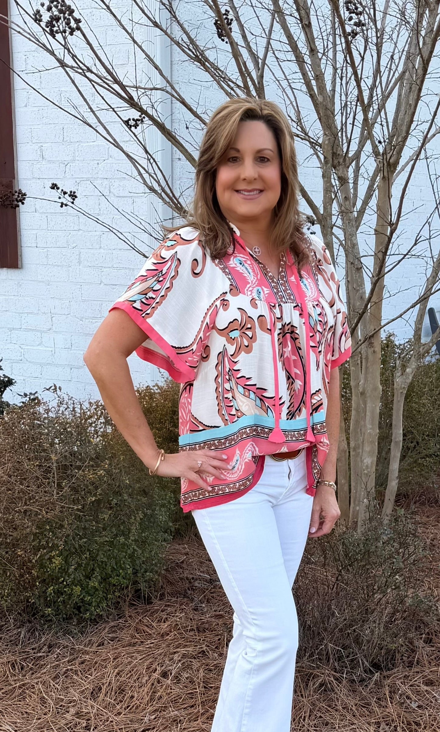 “Blush and Breeze” Top