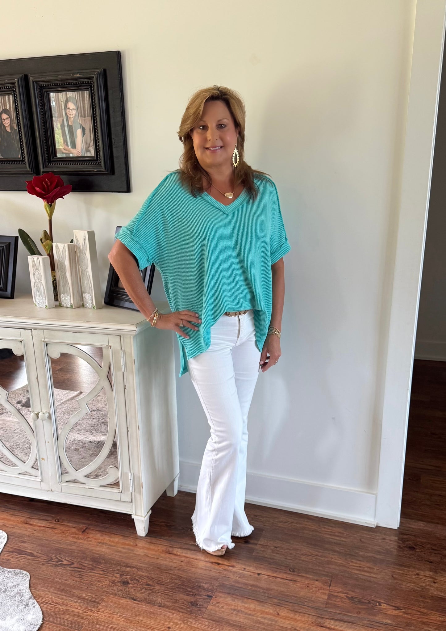 “Turquoise Tide” Top