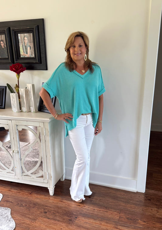 “Turquoise Tide” Top